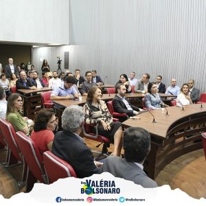 Deputada Valéria Bolsonaro na Frente Parlamentar do Agronegócio